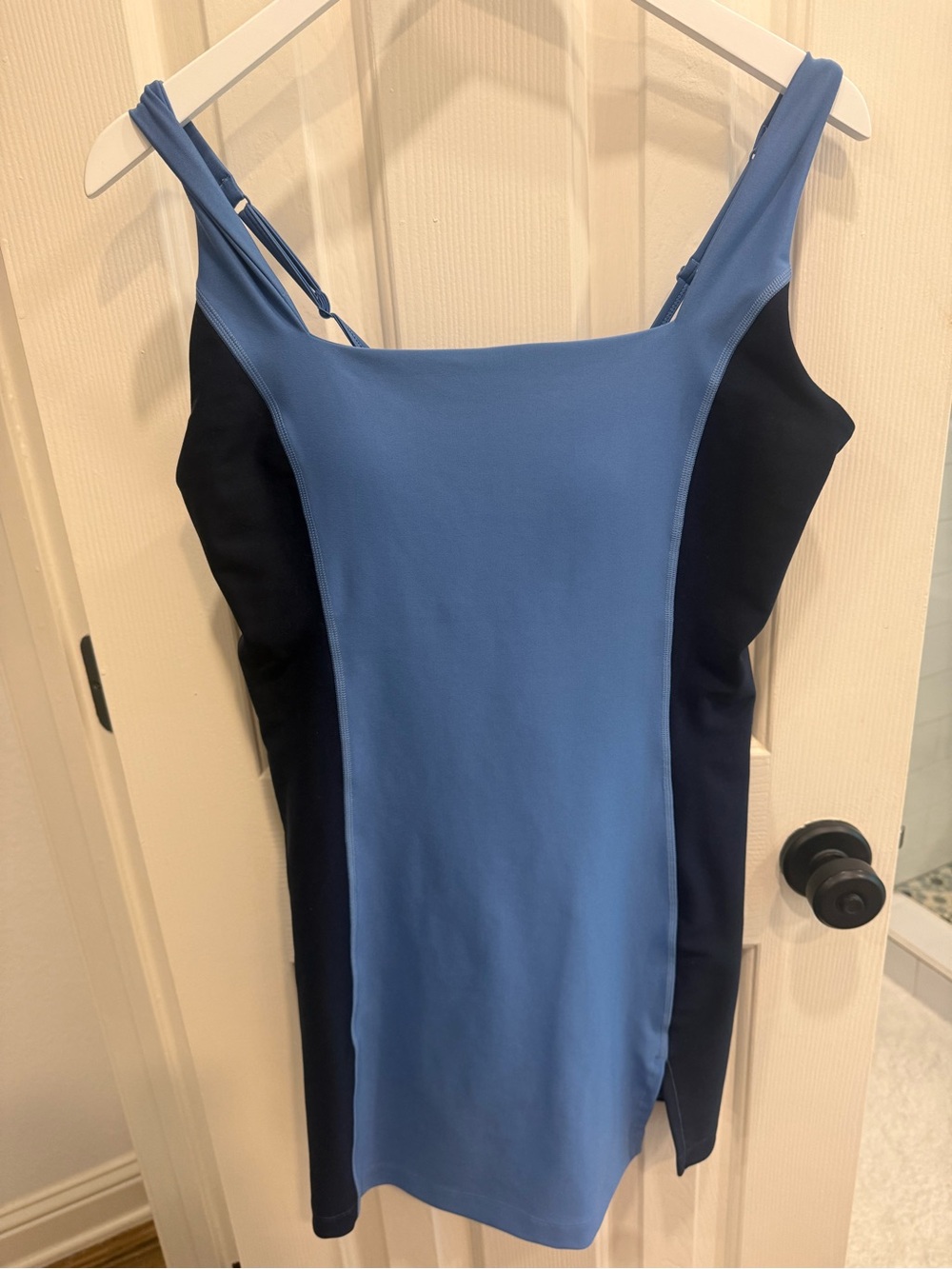 Blue Two-Tone Bodycon Dress